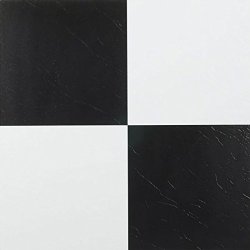 SELF 20 Adhesive Black And White Checker Board Pattern 12