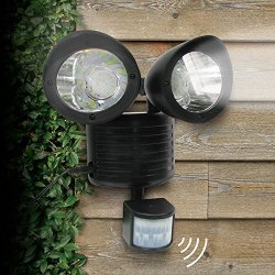 22 Smd LED Outdoor Security Floodlight With Light Sensor And Solar Charger Motion Activated 1 Pack Black
