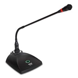 Pyle Desktop Gooseneck Wired Microphone System - Table Mounted Corded Voice Condenser MIC With Pop Filter - Xlr To 1 4" Sound Cord - For