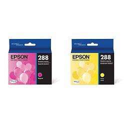 Epson T288320-S Durabrite Ultra Magenta Standard Capacity Cartridge Ink & T288420-S Durabrite Ultra Yellow Standard Capacity Cartridge Ink