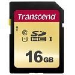 Transcend 500S 16GB Sdhc UHS-1 Class 10 Memory Card