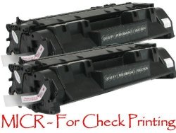 Ne Image - 2 Pack Compatible Micr Toner Cartridge Replacements For Hp CE505A 05A For Laserjet P2035 P2035N P2055DN P2055X Printers