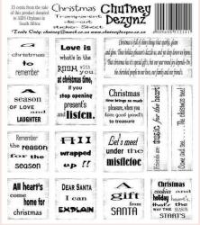 Chutney Wording Sticker - Christmas