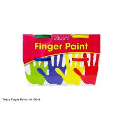 Teddy Finger Paint 4 X 100G