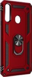 Shockproof Armor Stand Case For Samsung Galaxy A10S SM-A107F DS Red