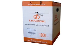 Linkbasic 305m Cat6 Solid Cable in Pure Copper