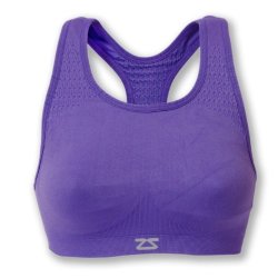 Zensah Large X-Large Seamless Sports Bra in Purple