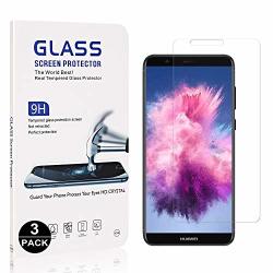Bear Village Huawei P Smart Tempered Glass Screen Protector Anti Scratches 9H Hardness Screen Protector Film For Huawei P Smart 3 Pack