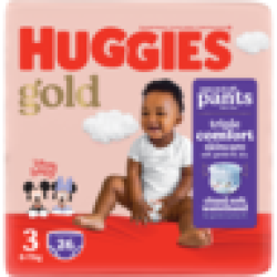 Huggies Gold Size 3 Disposable Nappy Pants 26 Pack