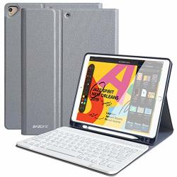 Ipad Keyboard Case For New Ipad 10.2 2019 7TH Gen - Ipad Air 3 10.5" 2019- Ipad Pro 10.5" 2017- Detachable Wireless Bluetooth Keyboard- Magnetic Smart
