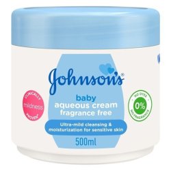 Johnsons Johnson's Baby Aqueous Cream Fragrance Free 500ML X 12