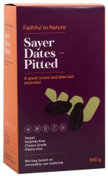 Faithful To Nature Sayer Dates - Pitted - 650G