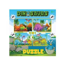 4 In 1 Dinosaur Puzzle 207PC