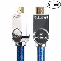 Sikai 8K Tv HDMI Cord Ultra High Speed HDMI 2.1 Cable Support 8K@60HZ 4K@120HZ 48GBPS-ETHERNET Earc Dolby Atmos Vision HDR10 HDCP2.2 Up To 7680-BY-4320