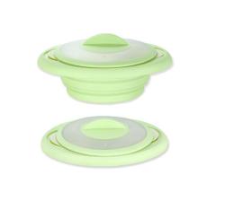 Multi-function Collapsible Silicone Steamer Cooker And Colander Insert 1.6L . Oven Microwave Dishwasher And Freezer Safe Bpa Free