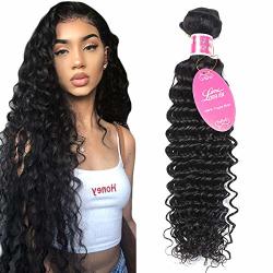 Xhh 8A Grade Unprocessed Brazilian Virgin Human Hair Bundles Deep Wave For Black Women Natural Black Colour 20INCH