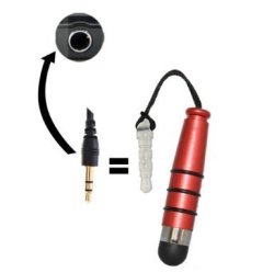 Accessory Master Touch Pen With Connector For Htc One MINI Red