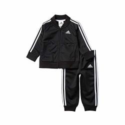 Adidas Boys' Tricot Jacket And Pant Set 7 Tracksuit Black