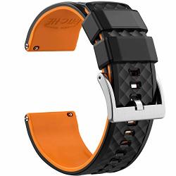 18MM Silicone Watch Bands Compatible With Huawei Watch Quick Release Rubber Watch Bands For Men