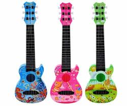 Sevenpring Lovely Great Gift Playable Children's Simulation Guitar Strings Ukulele Instrument Random Color
