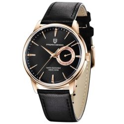 Men's Premium Viking Quartz Analogue Leather Wrist Watch