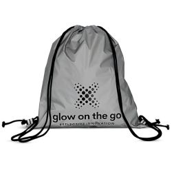 - Reflective Drawstring Backpack Bag - Gym Sports Outdoors