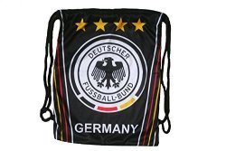 Germany 4 Stars Deutscher Fussball - Bund Logo Fifa Soccer World Cup Drawstring Knapsack Bag .. 14" X 18" Inches .. .. New