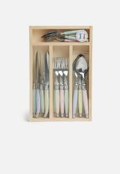 Laguiole By Jean Dubost 24PCE Cutlery Set - Pastel Mix
