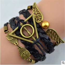 Harry Potter Deathly Hallows Bracelet - Blue