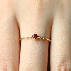 Dolland Exquisite Womens Oval Simulated Ruby Ring Wedding Engagement Party Thin Rings 10