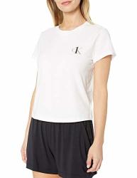 Calvin Klein Women's Ck One Cotton Short Sleeve Crewneck White L