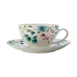 Maxwell & Williams - 400ML Primavera Coupe Breakfast Cup & Saucer