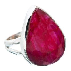 Sterling Silver Ring - Ruby - Dreams Collection Size 7 O