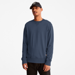 Garment Dye Crewneck Sweatshirt For Men - L Blue