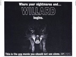 Willard Poster Movie 22 X 28 Inches - 56CM X 72CM 1971 Half Sheet Style A