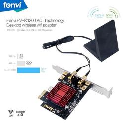 Fenvi FV-K1200AC Bigfoot Network Doubleshot Wireless-ac 1200MBPS + Bt Pci-e Desktop Network Card Desktop Wireless Card Gaming