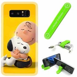 Ashely Cases For Samsung Galaxy S8 Cover Case Skin With Flexible Phone Stand - Peanuts Snoopy Hug