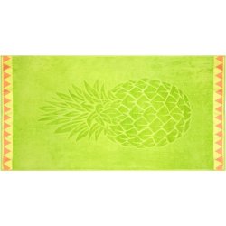 Always Embossed Pineapple Green Beach Towel