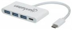 Manhattan 3-PORT Type-c USB 3.0 Hub Retail Box Limited Lifetime Warranty