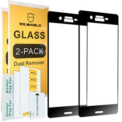 Shield 2-pack -mr For Sony Xperia X Tempered Glass Full Cover Screen Protector With Lifetime Replacement Warranty