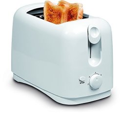 Uniware 8711WH Two Slice Wide Slots Toaster 750 Watts Cool Touch Exterior White