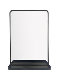 Mirror With Black Shelf W40CMXD11CMXH60CM