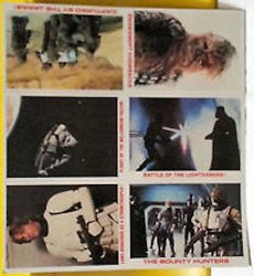 Star Wars 1980 Burger King Coca Cola Complete Set Of 36 Uncut Promotional Trading Cards - Mint Condi
