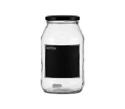 Consol Jar With Black Notes 1L
