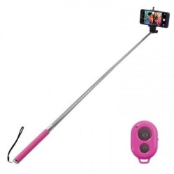 Amplify Bluetooth Selfie Stick - Pink