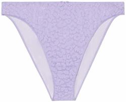 Savage X Fenty Women's Reg High Leg Leopard Lace Bikini Purple Lavender M