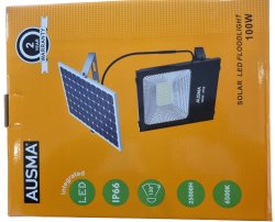 Solar Flood LIGHT+PANEL100W Ausma - 1 Yr Warranty