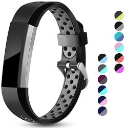 Maledan Replacement Bands Compatible For Fitbit Alta Fitbit Alta Hr And Fitbit Ace Accessory Sport Bands Air Holes Breathable Strap Wristbands With Stainless Steel