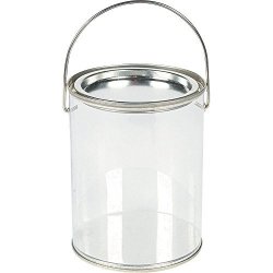 plastic clear bucket