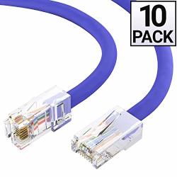 350MHz 12 Feet - White GOWOS Cat5e Ethernet Cable 1Gigabit/Sec High Speed LAN Internet/Patch Cable 24AWG Network Cable with Gold Plated RJ45 Snagless/Molded/Booted Connector 
